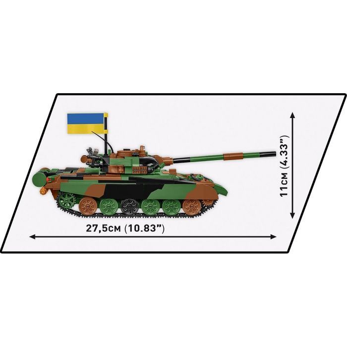 Конструктор Cobi Танк Т-72 M1R (UA/PL), 724 детали (COBI-2624) изображение 8