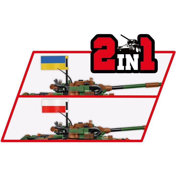 Конструктор Cobi Танк Т-72 M1R (UA/PL), 724 детали (COBI-2624) изображение 9