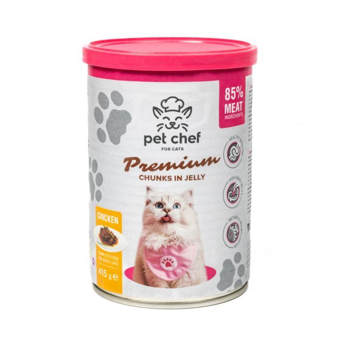 Вологий корм для кішок Pet Chef З куркою 415 г (4820255193564)