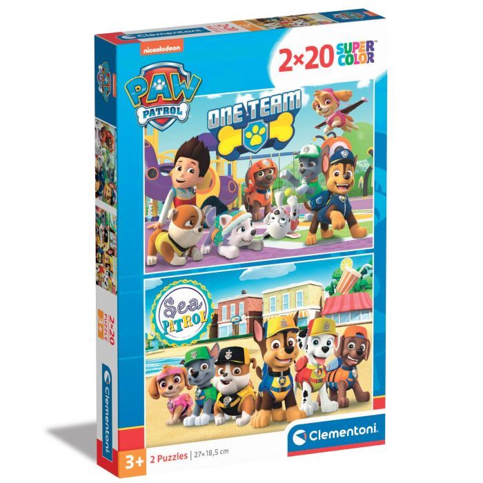 Пазл Clementoni 2 в 1 Paw Patrol, 2 по 20 элементов (24779)