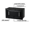 Витяжка кухонна GRANADO Palamos 1614-1200 black glass (GCH476411) зображення 3