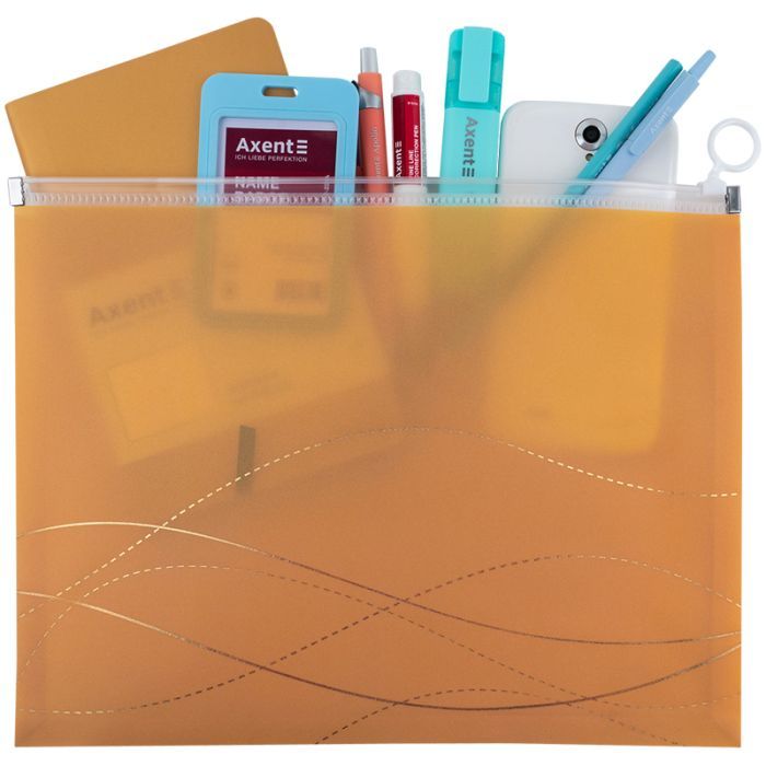 Папка на молнии Axent zip-lock А4 Waves-3 (1497-42-A) изображение 3