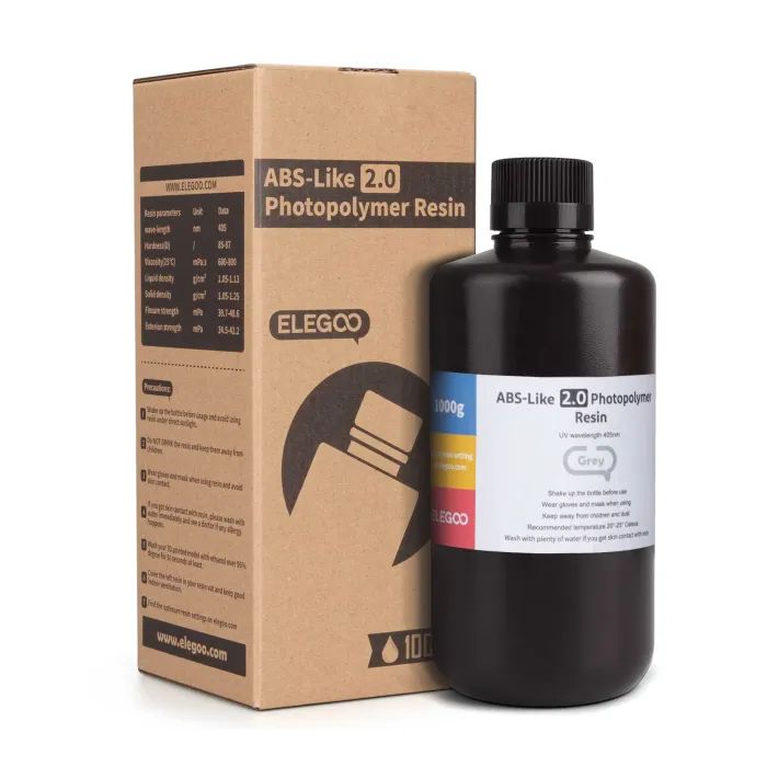 Фотополимерная смола ELEGOO Resin, ABS-like 2.0 1кг, gray (50.103.0060)