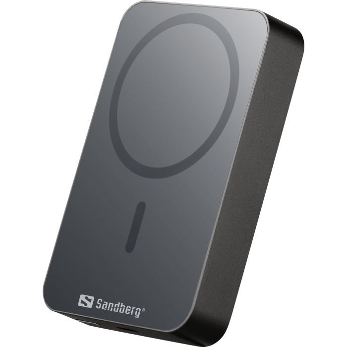 Батарея универсальная Sandberg 10000mAh 20W Magnetic Wireless Qi 15W (420-97) изображение 2