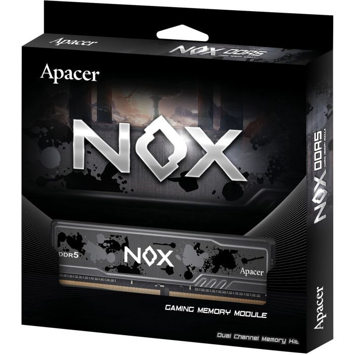 Модуль памяти для компьютера DDR5 64GB (2x32GB) 5600 MHz NOX Apacer (AH5U64G56C522MBAA-2) изображение 4