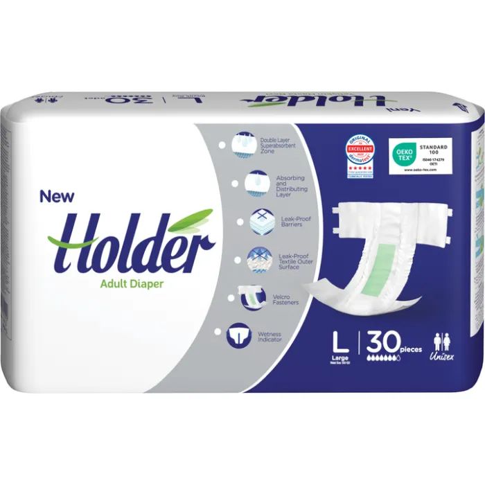 Подгузники для взрослых Holder Adult Diapers L Large 30 шт (8697405344420)