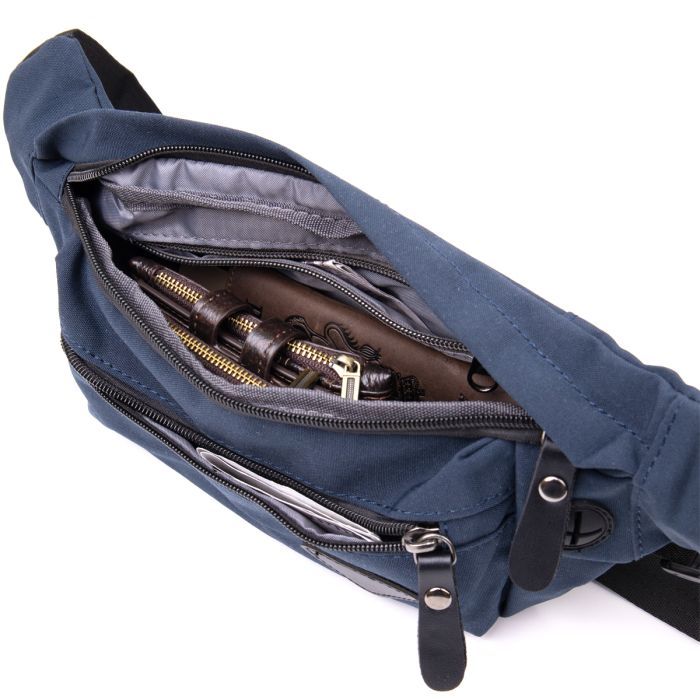 Сумка Vintage Бананка нейлон Зеленая (20636) изображение 5