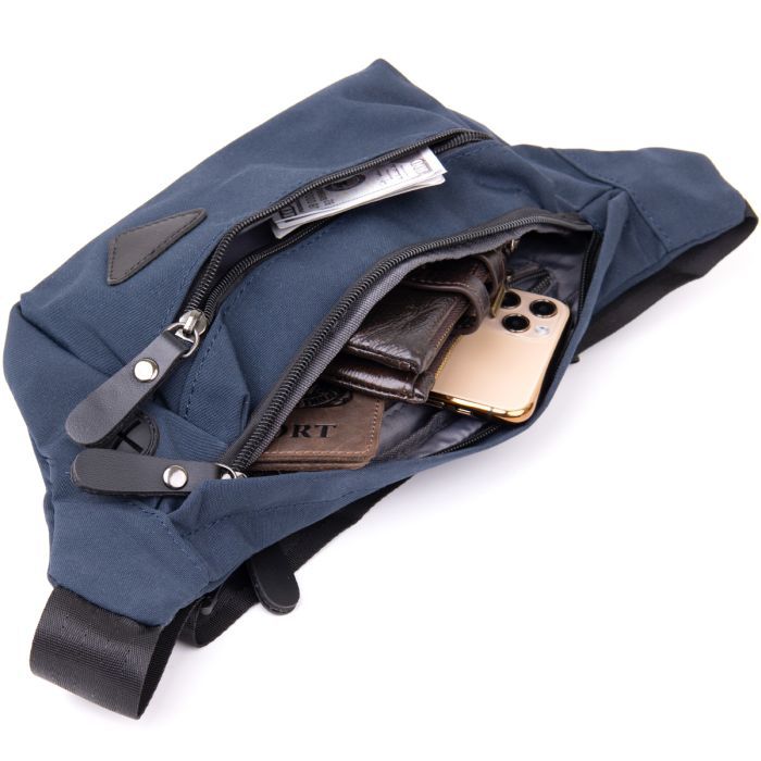 Сумка Vintage Бананка нейлон Зеленая (20636) изображение 8