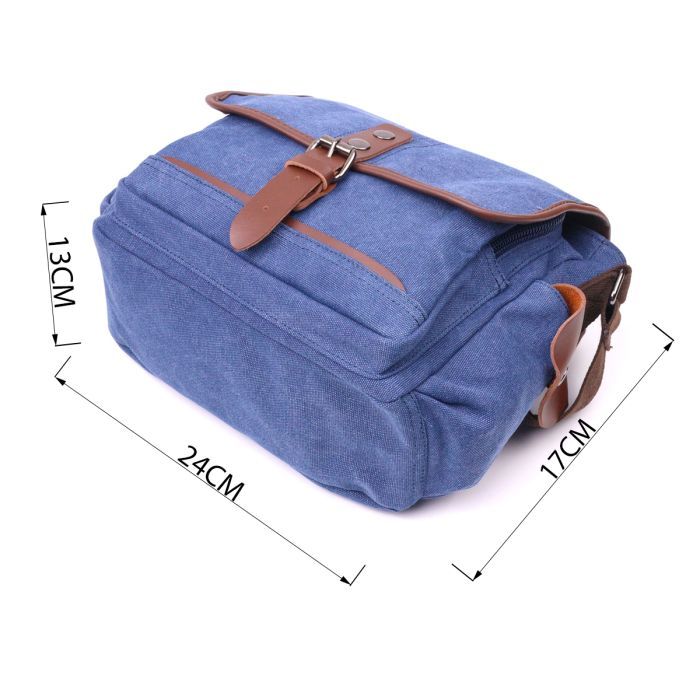 Сумка Vintage Из текстиля Синяя (21250) изображение 3