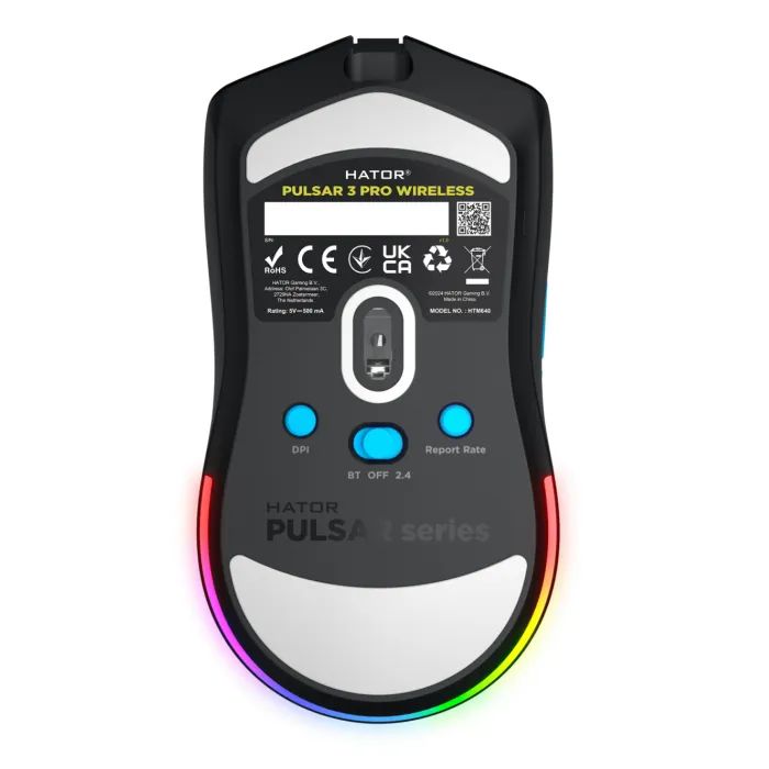 Мишка Hator Pulsar 3 Pro Wireless Black (HTM640) зображення 6