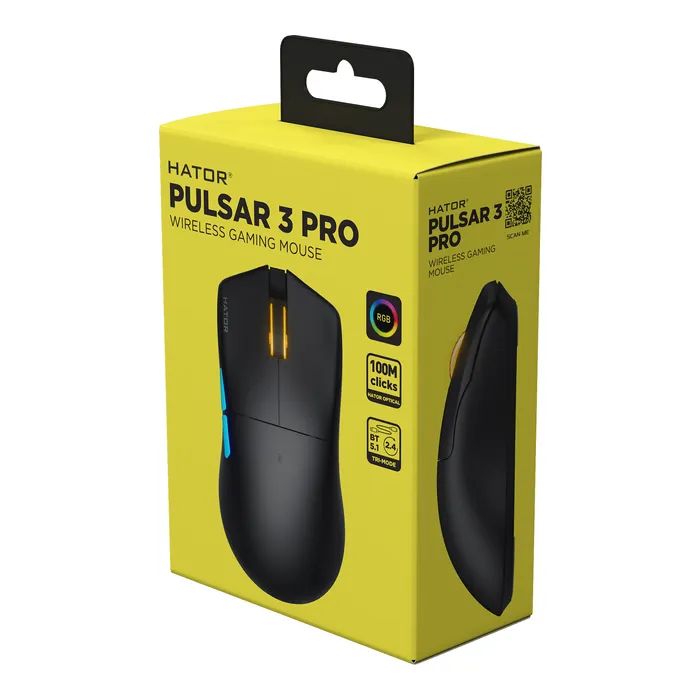 Мишка Hator Pulsar 3 Pro Wireless Black (HTM640) зображення 7