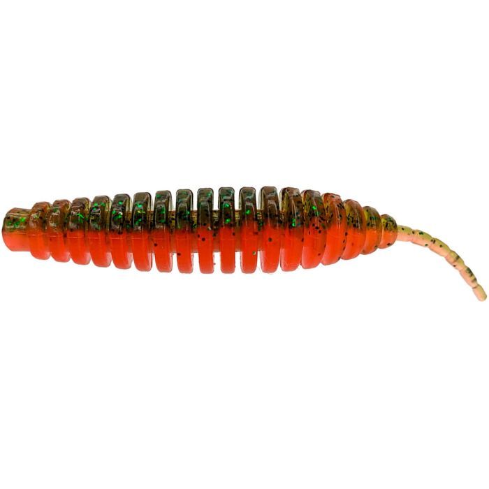 Силікон рибальський FishUP Tanta 3" 205 - Watermelon/Orange (6шт/уп) (1862.00.19)