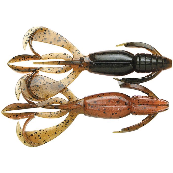 Силикон рыболовный Keitech Crazy Flapper 2.4" (10 шт/уп) к438 green pumpkin fire (1551.14.32)