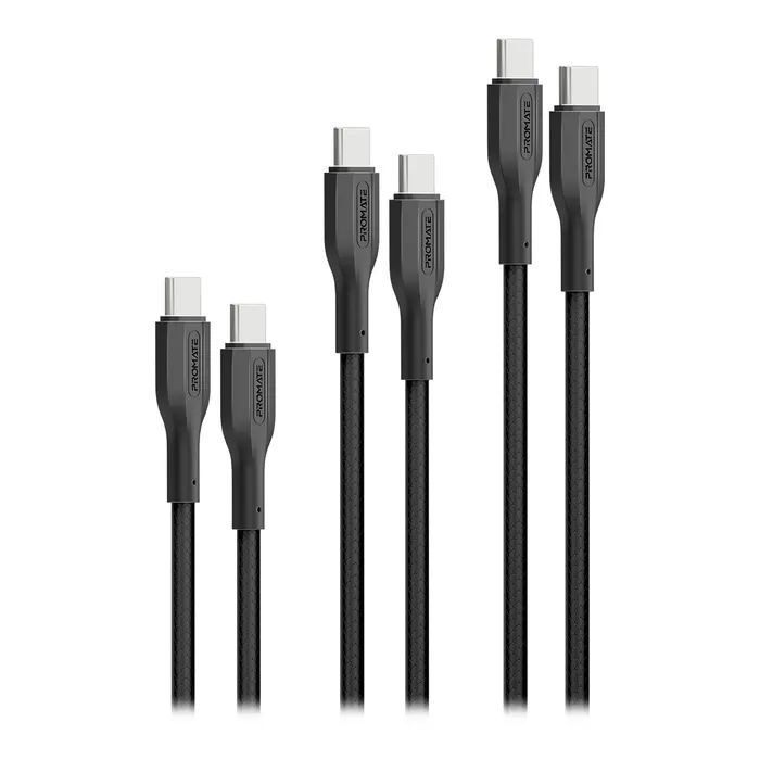 Фото - Кабель Promate Дата  USB-C to USB-C cablekit-cc.black   (cablekit-cc.black)