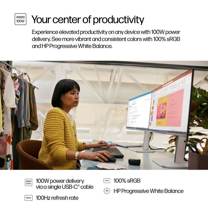 Монітор HP S5 Pro 524pu (9D9V7AA) зображення 10