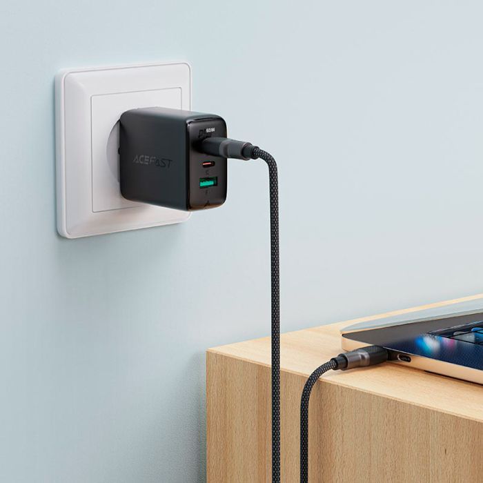 Дата кабель USB-C to USB-C 1.2m 3A silicone braid C10-03 Acefast (6974316283119) изображение 6