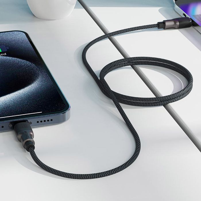 Дата кабель USB-C to USB-C 1.2m 3A silicone braid C10-03 Acefast (6974316283119) изображение 7