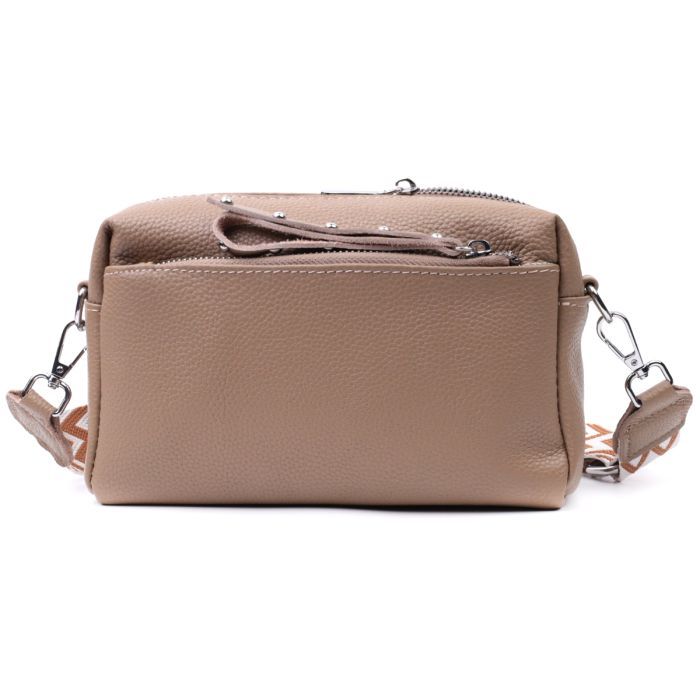 Сумка Vintage Из натуральной кожи Бежевая (22650) изображение 5