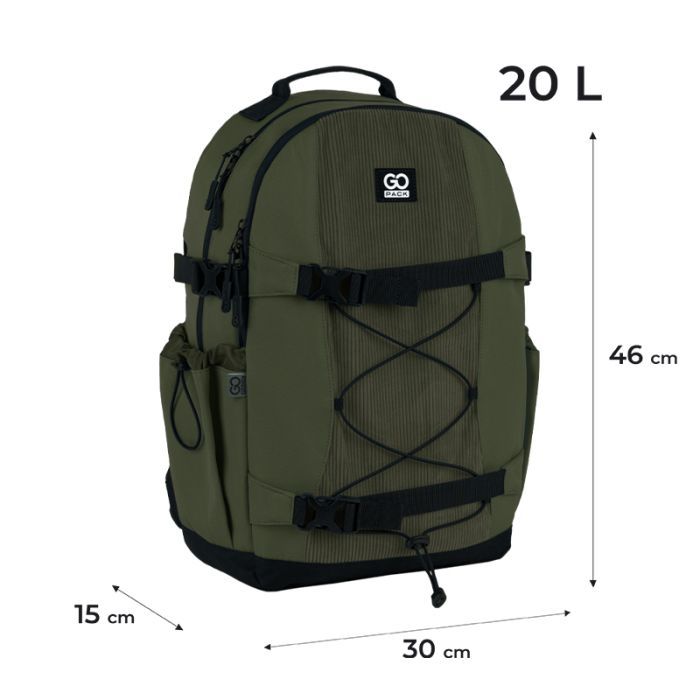 Рюкзак шкільний GoPack Education Teens 186 бежевий (GO25-186L-4) зображення 2