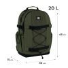 Рюкзак шкільний GoPack Education Teens 186 хакі (GO25-186L-3) зображення 2