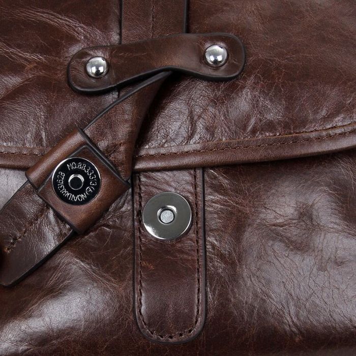 Сумка Vintage Коричневая (14091) изображение 10