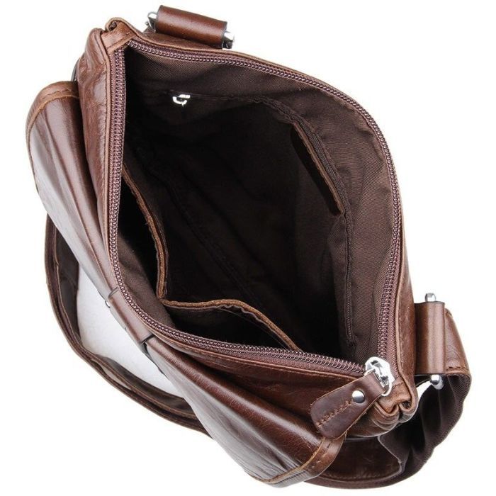 Сумка Vintage Коричневая (14091) изображение 12