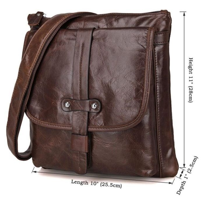 Сумка Vintage Коричневая (14091) изображение 6