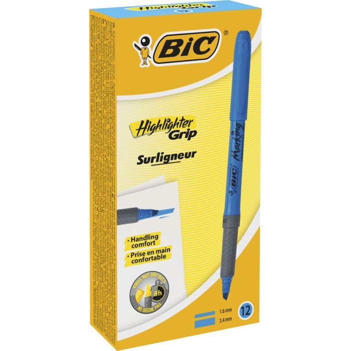 Маркер Bic текстовыделитель Grip, розовый (bc811934) изображение 3