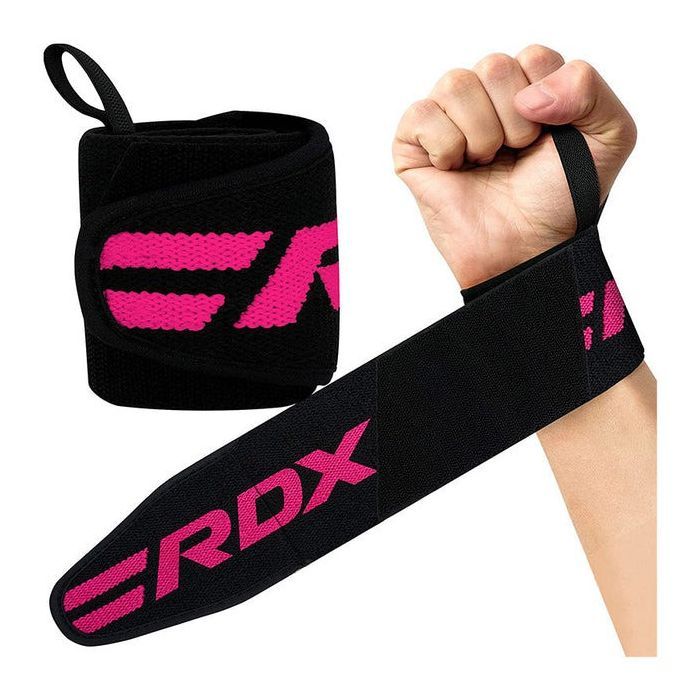 Бинт для спорта RDX W2 Gym Wrist Wraps Pink Pro (WAH-W2P)