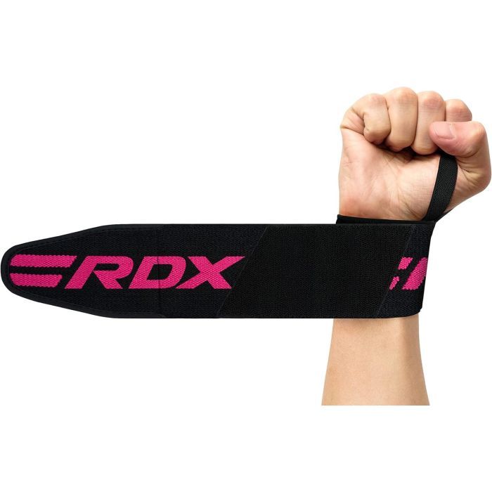 Бинт для спорта RDX W2 Gym Wrist Wraps Pink Pro (WAH-W2P) изображение 4