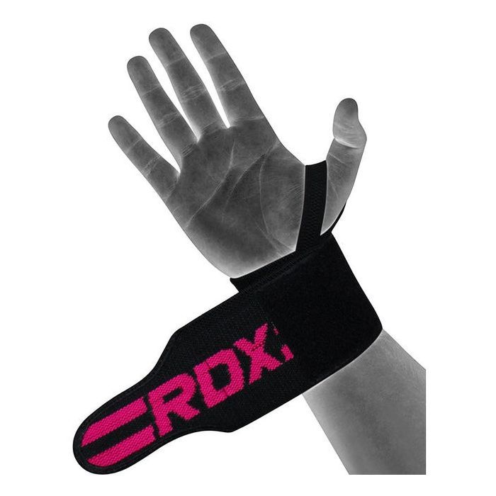 Бинт для спорта RDX W2 Gym Wrist Wraps Pink Pro (WAH-W2P) изображение 5