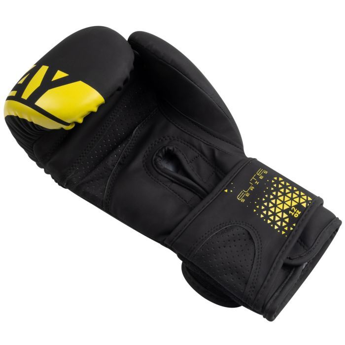 Боксерські рукавички PowerPlay 3086 Matt Challenger Чорно-Жовті 14 унцій (PP_3086_14oz_Bl/Yellow) зображення 5