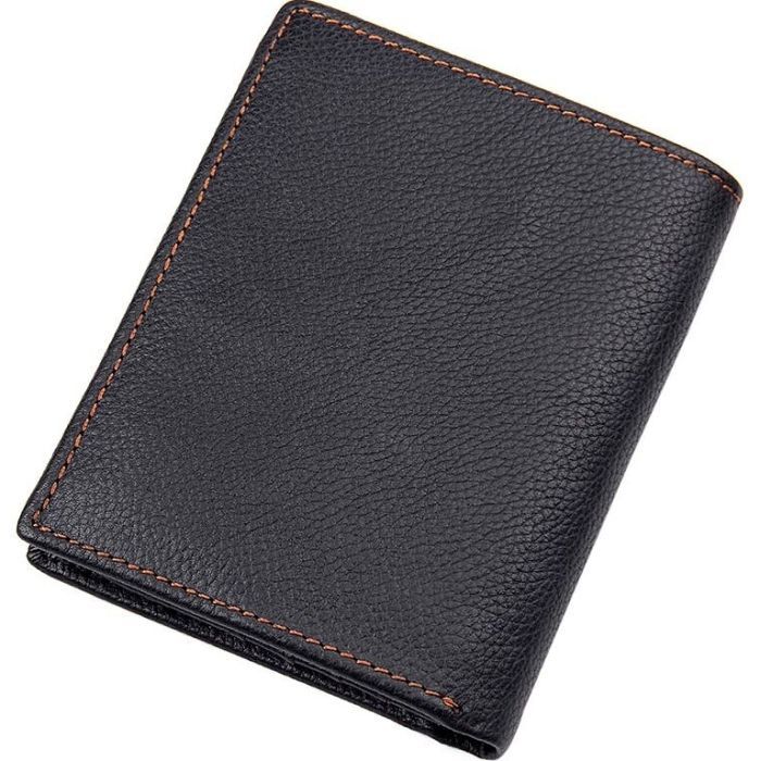 Гаманець Vintage Шкіряний Чорний (14598) зображення 2