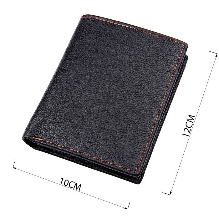 Гаманець Vintage Шкіряний Чорний (14598) зображення 4