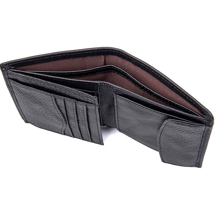 Гаманець Vintage Шкіряний Чорний (14598) зображення 6