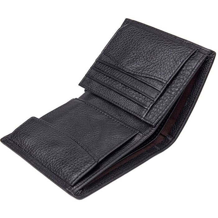 Гаманець Vintage Шкіряний Чорний (14598) зображення 7