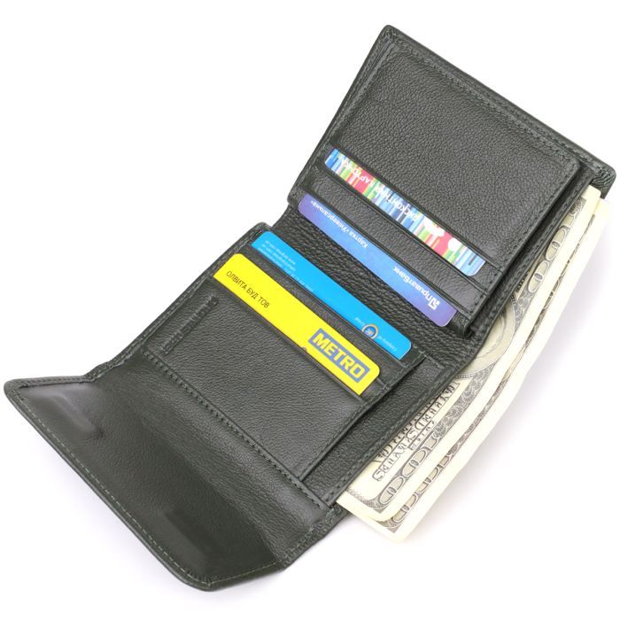 Кошелек ST Leather Из натуральной кожи Зеленый (23074) изображение 7