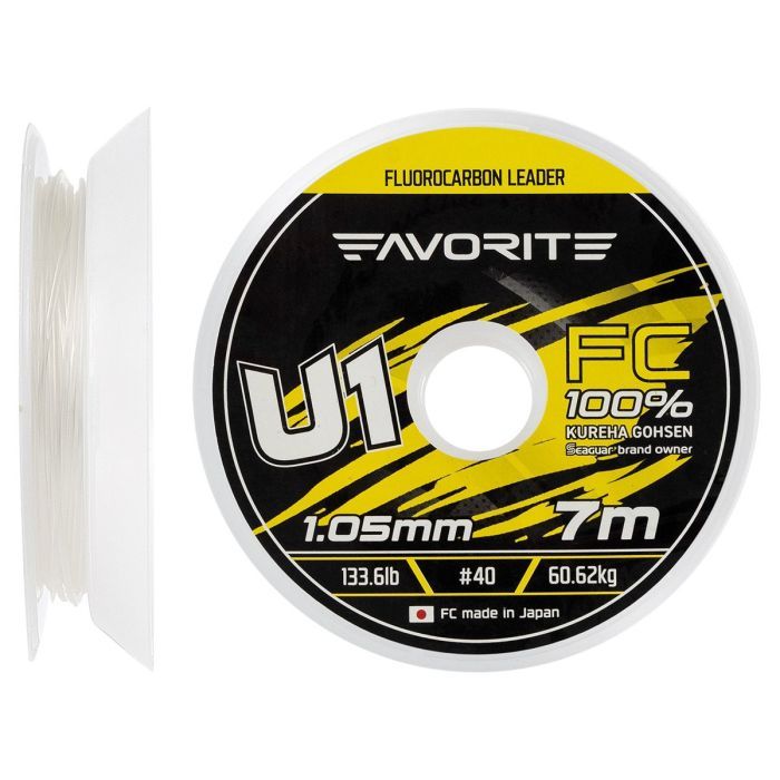 Флюорокарбон Favorite U1 FC 7m 16/0.66mm 59.2lb/26.87kg (1693.11.91)