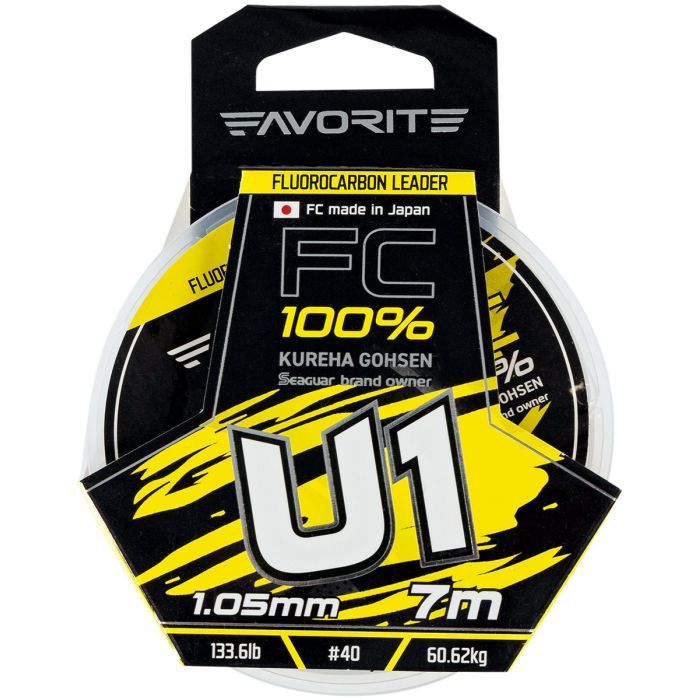 Флюорокарбон Favorite U1 FC 7m 16/0.66mm 59.2lb/26.87kg (1693.11.91) изображение 2
