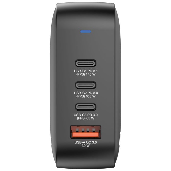 Зарядное устройство Verbatim MiniGaN 165 W 4 ports (3xUSB-C/1xUSB-A) (32216) изображение 3