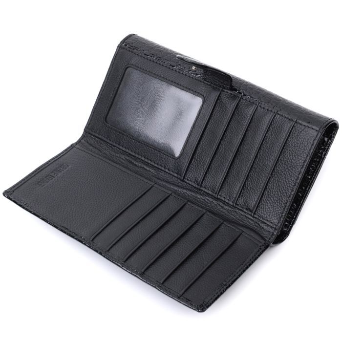 Гаманець ST Leather Шкіряний Чорний (22683) зображення 6