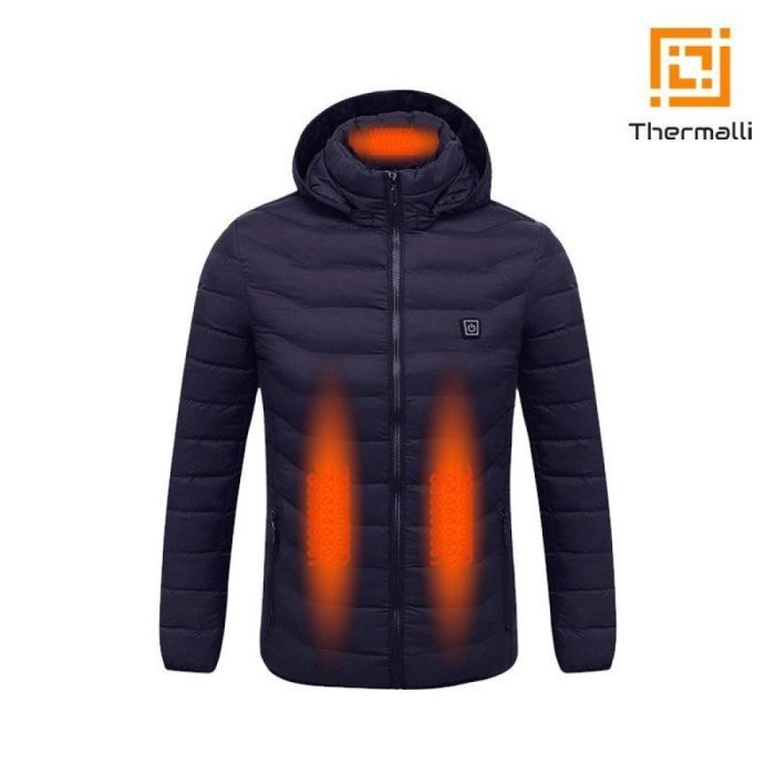 Куртка з підігрівом Thermalli Cimone темно-синій 2X (108802442XL) зображення 4