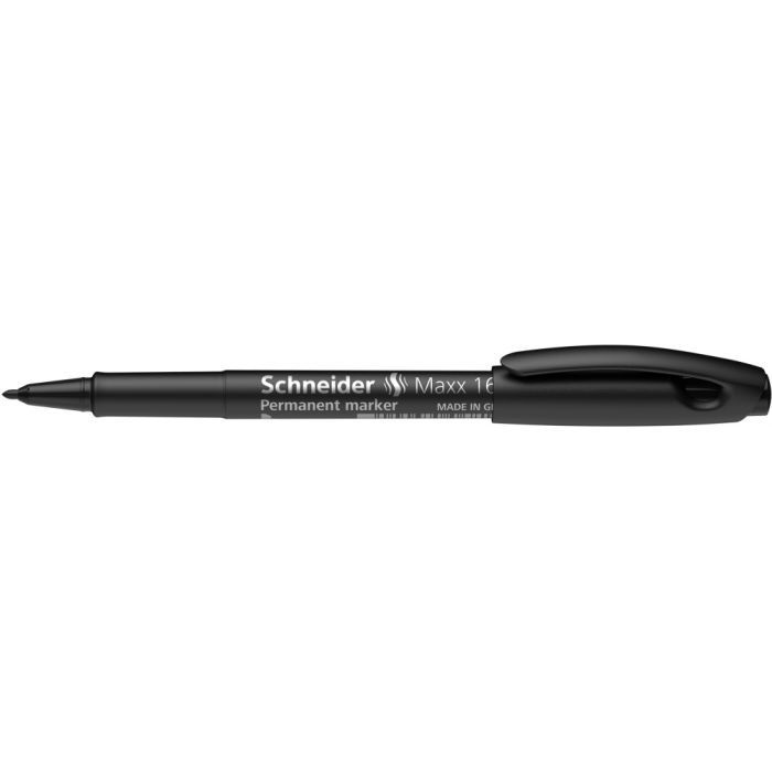 Маркер Schneider MAXX 166 перманентный 1 мм, черный (S116601)