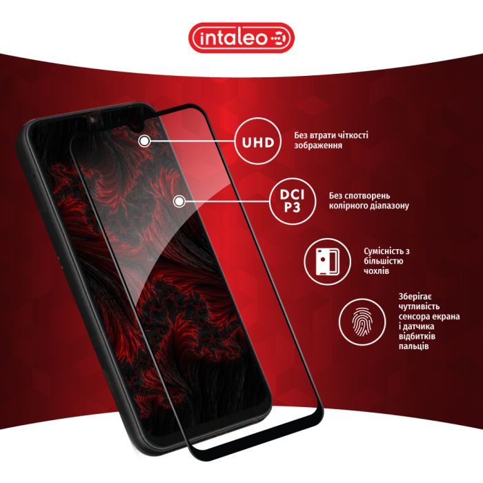 Стекло защитное Intaleo Full Glue Samsung A25 5G Black (1283126574931) изображение 4
