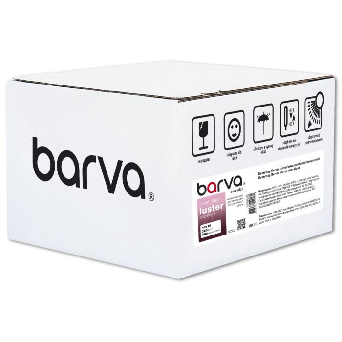 Фотобумага Barva 10x15, 260 g/m2, Everyday, semi-glossy, 500c (IP-LE260-402)