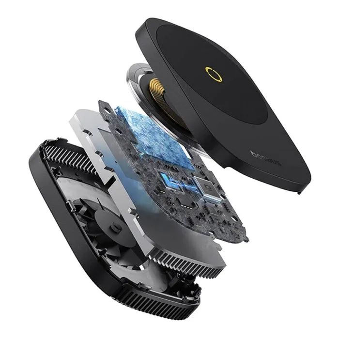 Зарядное устройство Baseus MagPro II Series Ultra-Thin Magnetic, Cooler, Wireless Charger Cosmic Black (B10572900121-00) изображение 6