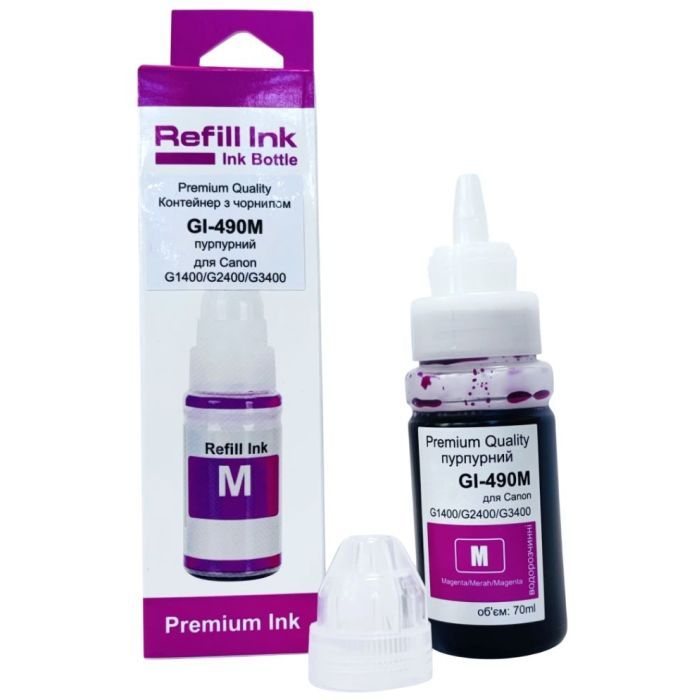 Чернила Premium Quality Canon GI-490M 70мл Magenta (70264921)