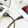 Дата кабель USB 2.0 AM to Lightning 1.0m 2A nylon X14 black HOCO (6957531062820) изображение 10