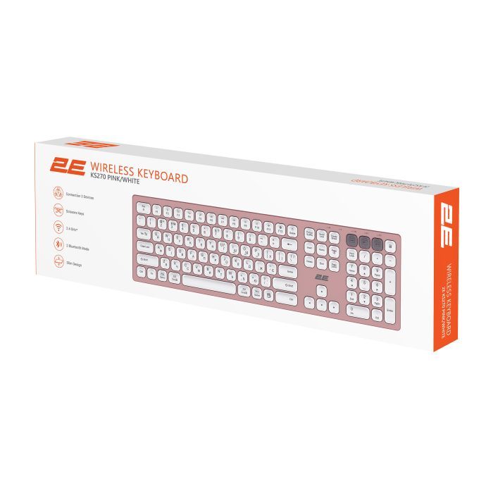 Клавиатура 2E KS270 109key Wireless UA Grey/Black (2E-KS270WBGR_UA) изображение 9
