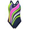 Купальник Arena Water Fluids Swimsuit Swim Pro 008837-570 Темно-синій/Рожевий/Салатовий 42 (3468337533306) изображение 6